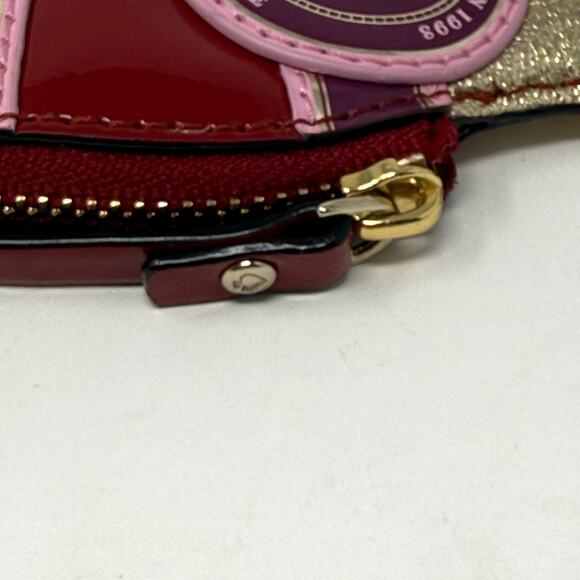 Kate Spade PWRU6152 Champagne Coin Purse Leather Pop Fizz Clink Statement Party - Picture 9 of 14